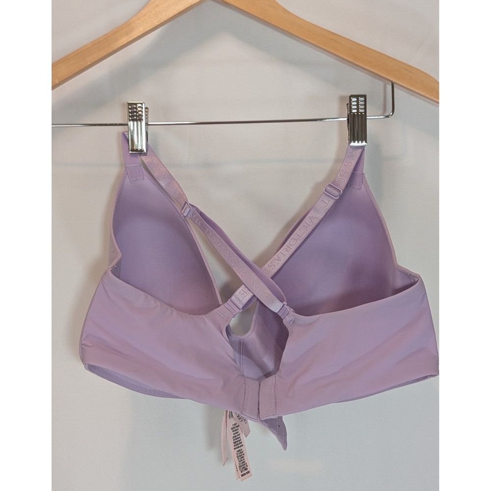 Victoria's Secret T-Shirt Bra Lightly Lined Wireless Purple 38DD Convertible - Picture 8 of 9